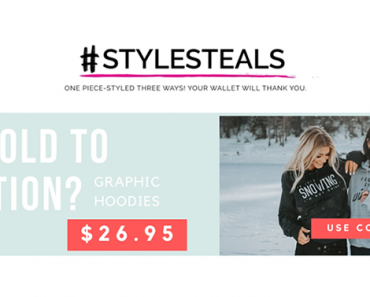 Style Steals at Cents of Style! CUTE Graphic Hoodies – Just $26.96! FREE SHIPPING!
