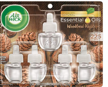 Air Wick Plug in Scented Oil 5 Refills, Woodland Mystique, Essential Oils Only $4.75 Shipped! (Reg. $11)