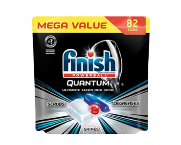 Finish Quantum Dishwasher Detergent Tabs, Ultimate Clean & Shine, 82 Count – Just $15.72!