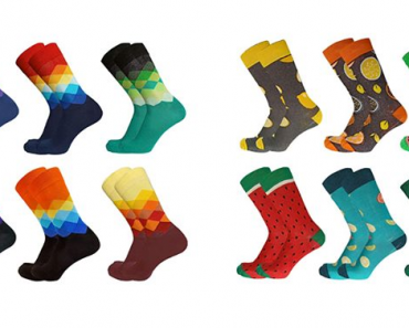 Patterned Novelty Crazy Socks 6 Pack – Just $10.99!