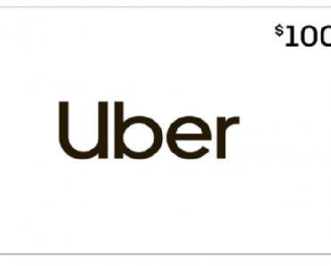 Walmart: Get a $100 Uber Gift Card for Only $90!