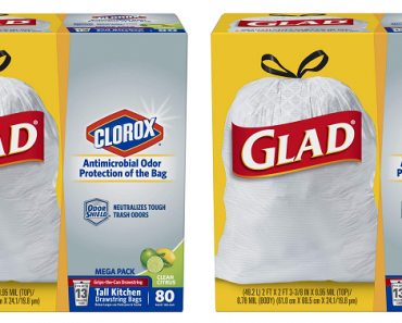 Glad Tall Kitchen Drawstring Trash Bags 80 Count Only $9.86 Shipped!