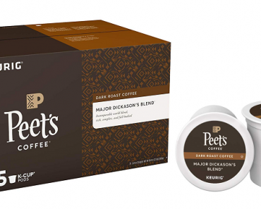 Peet’s Coffee Major Dickason’s Blend, Dark Roast, 75 Count K-Cup Coffee Pods Only $28.24 Shipped!