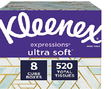 Kleenex Expressions Ultra Soft Facial Tissues, 8 Count, 65 Tissues per Box Only $9.38 Shipped!