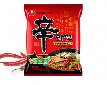 Nongshim Shin Ramyun Noodle Soup, Gourmet Spicy, 4.2 Ounce (Pack of 20) Only $16.47 Shipped!