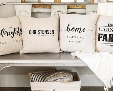 Personalized Farmhouse Pillow Covers Only $8.99!