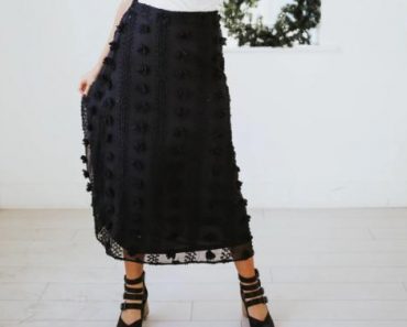 Cherish Pom Pom Skirt – Only $29.99!