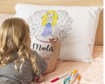 Personalized Princess Coloring Pillowcase – Only $9.99!