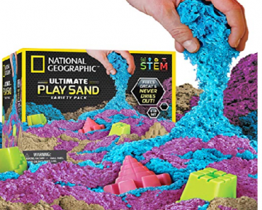 Deal of the Day! NATIONAL GEOGRAPHIC Play Sand Combo Pack with Castle Molds Only $22.39! Great Reviews!