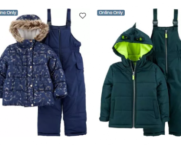 Carter’s: 2-pc Parka and Snow Bib Sets Only $32.00!