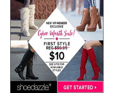 New VIP Member Exclusive! First Style $10! From ShoeDazzle! New Members Only!