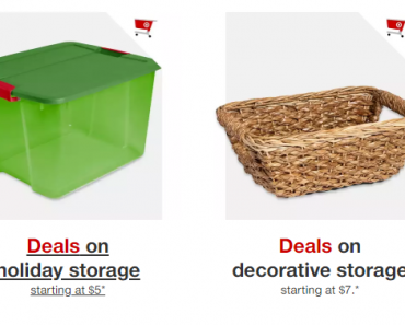 Target: Take and Extra 10% on Home Storage! Prices Start at Only $5.00!