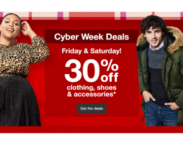 Target: 30% Off Clothing, Shoes & Accessories Online Only!