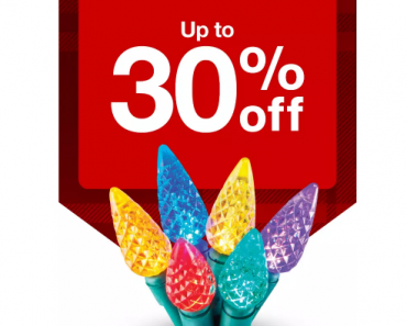 Target: Save Up to 30% on Christmas Lights, Trees, Wreaths & More!