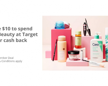 Awesome Freebie! Get FREE $10 off Beauty from Target and TopCashBack!