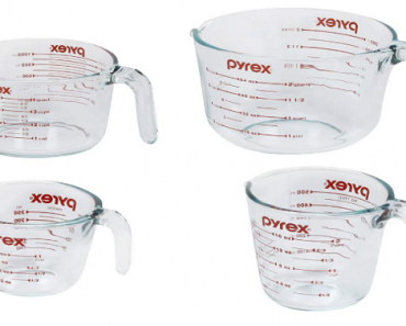 Pyrex Clear Glass Measuring Cup Set – 4 Pack Only $18.99! (Reg. $26)