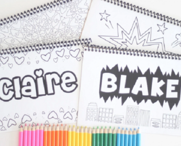 Personalized Coloring Books Only $7.99!!