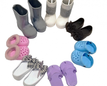 Fits American Girl Doll – 5 Pairs Doll Shoes,and 2 Pairs Doll Boots Only $9 with clipped coupon!