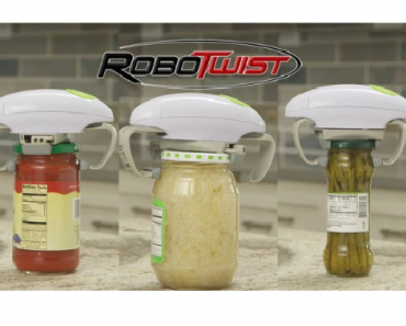 Robo Twist Jar Opener – The One Touch Electric Jar Opener – As Seen on TV Only $17.99 Shipped!