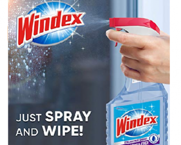 Windex Ammonia-Free Glass Cleaner Trigger Bottle, Crystal Rain, 23 Fl Oz Only $1.91 Shipped!