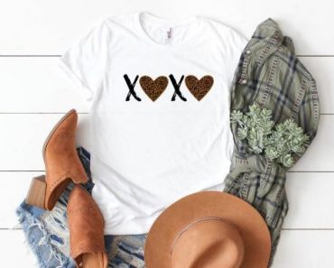 Leopard Print Valentine Tees – Only $13.99!