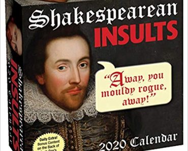 Shakespearean Insults 2020 Day-to-Day Calendar Just $7.99!