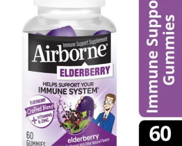 Two 60 Count Packs of Airborne Elderberry Supplements Only $18.19!