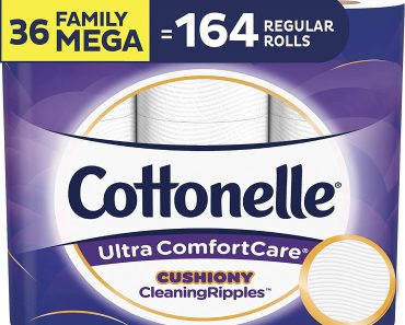 Cottonelle Ultra ComfortCare Toilet Paper (36 Mega Rolls) – Only $27.86!
