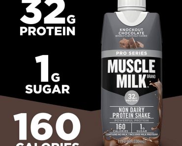Muscle Milk Chocolate Protein Shakes, 12-ct Just $14.57!