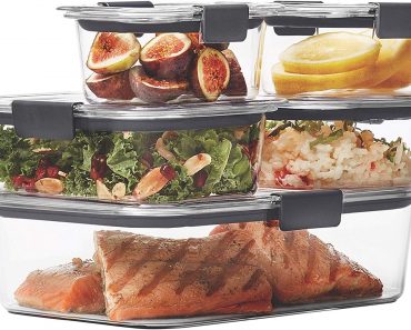 Rubbermaid Brilliance Leak-Proof Food Storage Containers, Set of 5 (10 Pieces Total) – Only $13.76!
