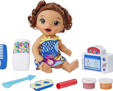 Baby Alive Snackin’ Treats Baby (Brown Curly Hair) – Only $14.99!