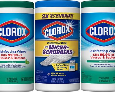 Clorox Disinfecting Wipes, 3 Pack – Only $10.90!