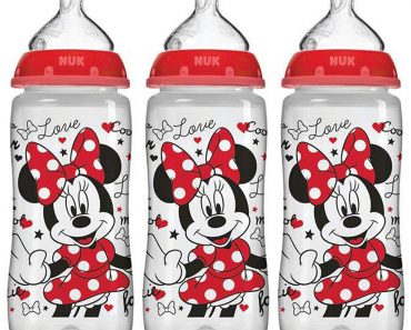 NUK Disney Minnie Mouse Baby Bottles 3-pk—$7.61!