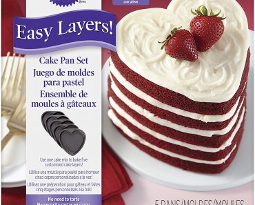 Wilton 5 Layer Heart Cake Pan Set – Only $16.89!