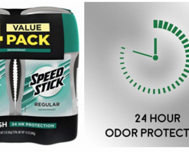 Speed Stick Deodorant for Men, Regular 4-Pack Just $4.83 Shipped!