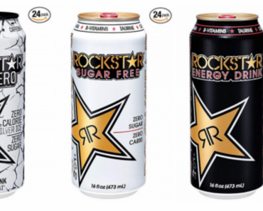 Rockstar Energy Drink Pure Zero Energy Drink, Silver Ice 16oz 24-Pack Just $24.00 Shipped!