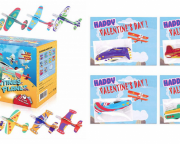 Joygogo 50 Pack Valentines Airplanes and 50 Pack Valentines Card for Kids Just $12.99!
