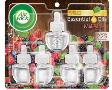 Air Wick Plug In Scented Oil – 5 Refills, Wild Berries – Just $5.02!