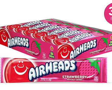 Airheads Individually Wrapped Full Size Bars, Strawberry – Pack of 36 – Just $7.02!