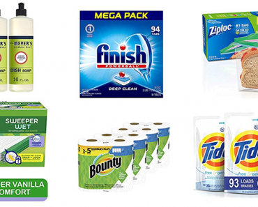 Save $15 when you spend $50 on household and cleaning supplies at Amazon! Order Again!