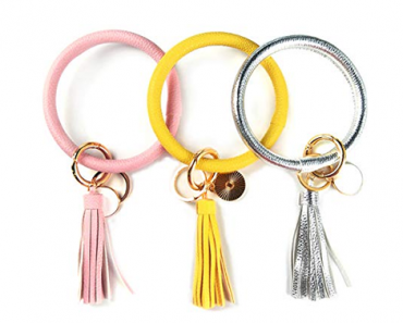 3 Pack Tassel Circle Keychain Bracelet – Just $12.99!