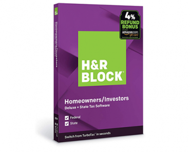H&R Block Tax Software Deluxe + State 2019 with 4% Refund Bonus Offer – Just $22.49!