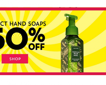 Bath & Body Works: Hand Soap Only $2.47 Shipped After Promo Code!
