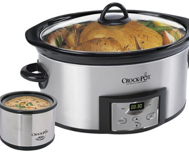 Crock-Pot Countdown 6-Quart Slow Cooker and Little Dipper Warmer – Just $24.99!