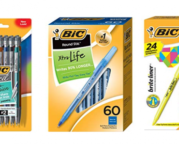 Save on BIC Writing Instruments – Mechanical Pencils, Pens, Highlighters, & More! Prices from $1.94!
