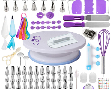 Cake Decorating Supplies Kit For Beginners Only $23.99! (Includes 137 Pieces)