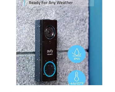 eufy Security, Wi-Fi Video Doorbell with 2K HD, 2-way audio, No Monthly Fees Only $109.99 Shipped! (Reg. $160)