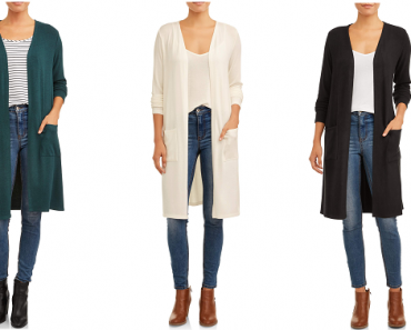 Time and Tru Women’s Hacci Duster Cardigan with Pockets Only $10.99!