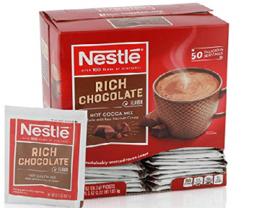 Nestle Hot Chocolate Packets, Rich Chocolate Flavor, Made with Real Cocoa, 50 Count Only $5.62 Shipped!