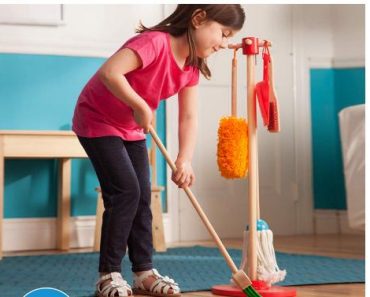 Melissa & Doug Let’s Play House! Dust! Sweep! Mop! The Original Pretend Play Cleaning Set – Only $14.39!